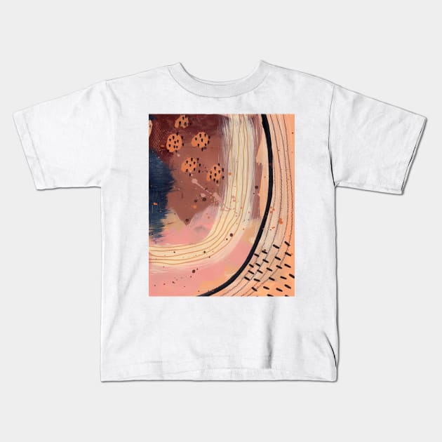 Modern abstract painting, acrylic painting Kids T-Shirt by gusstvaraonica